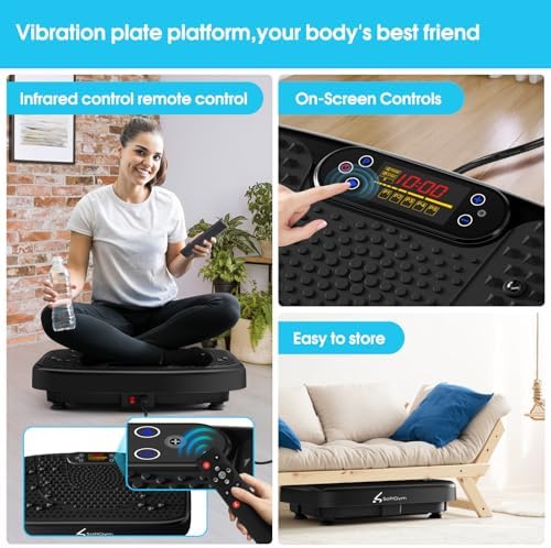 SoftGym Vibration Plate Exercise Machine for Lymphatic Drainage & Fitness - Image 3
