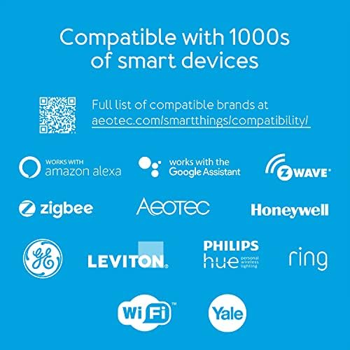 Aeotec Smart Home Hub, Works as a SmartThings Hub, Z-Wave, Zigbee, Matter Gateway, Compatible with Alexa, Google Assistant, WiFi - Image 5