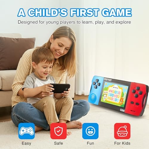 Handheld Games for Kids with Built-in 200+ Classic Retro Games, 3.5" IPS Screen Portable & Rechargeable Arcade Gaming Player,Travel Toys Birthday Gift for Boys Girls - Image 2