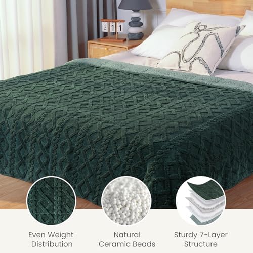 Sherpa Fleece Weighted Blanket for Adults, Dual Sided Soft, 60"x80" 15lbs - Image 5