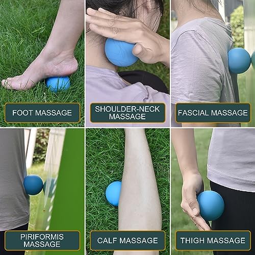Massage Lacrosse Balls for Myofascial Release, (2Pack,Black and Pink) - Image 6