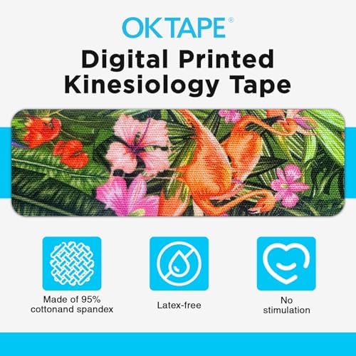 OK TAPE Kinesiology Tape Hypoallergenic Uncut 2 Rolls, 2inx16.4ft - Image 3