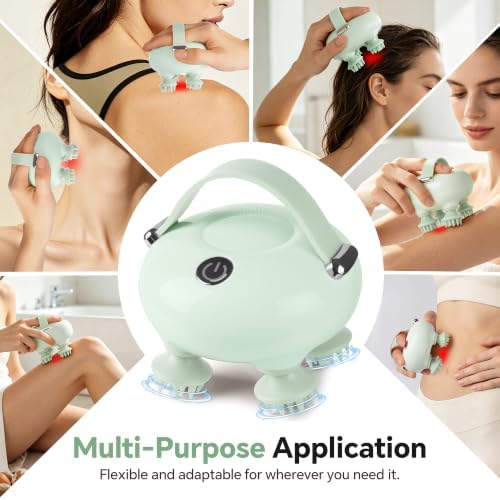 IOOKAN Scalp Massager, Electric Head Massage Scalp Stress Relax | IPX7 Waterproof, 3 Massage Modes Tangle-Free & 186 Massage Nodes, Head Neck Shoulder Pets Use, Gift for Dad Mom - Image 5
