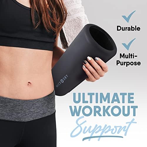 MICRODRY Deluxe Fitness Foam Back Roller for Muscle Relief, Roller for Yoga, Stretching, Deep Tissue Firm Massage & Trigger Point Release, Exercise Workout at Home or Gym, 13x5.3, Dark Grey - Image 3