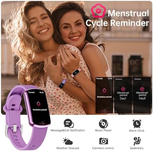 Health Fitness Tracker with 24/7 Heart Rate, Smart Watch with Blood Pressure and Blood Oxy-gen Monitor, Bulit-in 120+ Sport Mode, Sleep Tracking Waterproof Activity Tracker for Women Men - Image 5