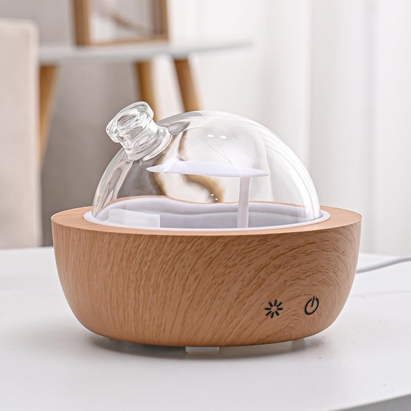 200ml Glass Essential Oil Diffusers for Home, with Music Player by kakoda