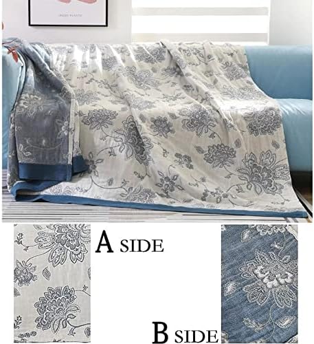 MSGKV Summer Throw Blanket 60"x80" 100% Cotton Woven Decorative Throw - Image 3