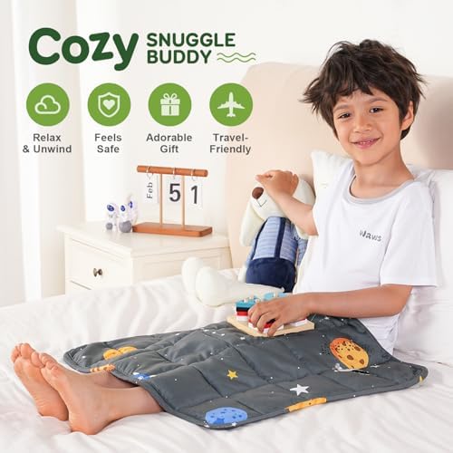 Sivio Weighted Lap Blanket for Sleep, 2lbs, 19 x 21 inches - Image 2