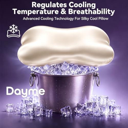 Dayme Cooling Cervical Neck Pillow – Contour Memory Foam Pillow, Champagne - Image 6