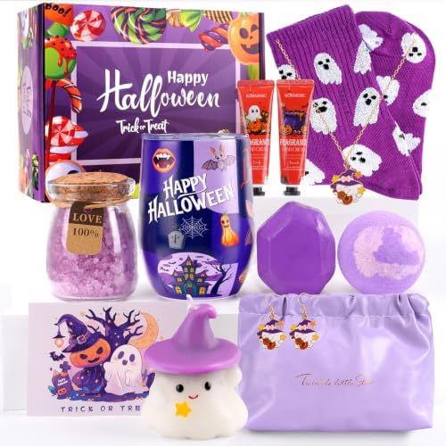 Boo Basket Stuffers for Women, 13 Pcs Halloween Gifts for Women by Unknown