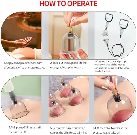 Cupluw Cupping Kit for Massage Therapy - 32 Cups Professional Chinese Cupping Set with Magnetics, Vacuum Cupping Therapy Set for Cellulite Reduction Muscle Pain Relief with Manual Pump - Image 3