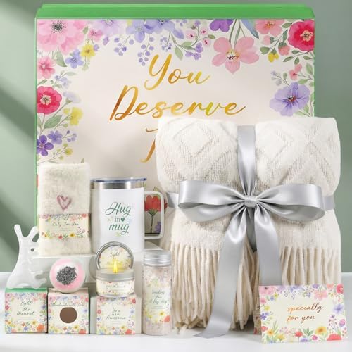 Get Well Soon Gift Basket for Women Self Care Spa Gift Set After Surgery by MUGIQUE