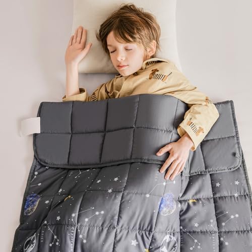 Topcee Weighted Blanket (3 lbs, 36" x 48") Cooling Throw Heavy Blanket for Sleeping Apply to 20-40 lbs, Soft Thick Breathable Blanket with Glass Bead, Easy Care by Topcee%E2%80%94ForYourGoodSleep