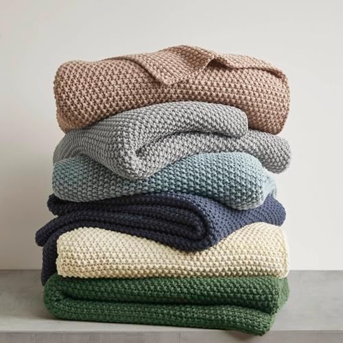 INK+IVY Bree Knit All Season Throw Blanket for Sofa, 50 x 60, Ivory - Image 4