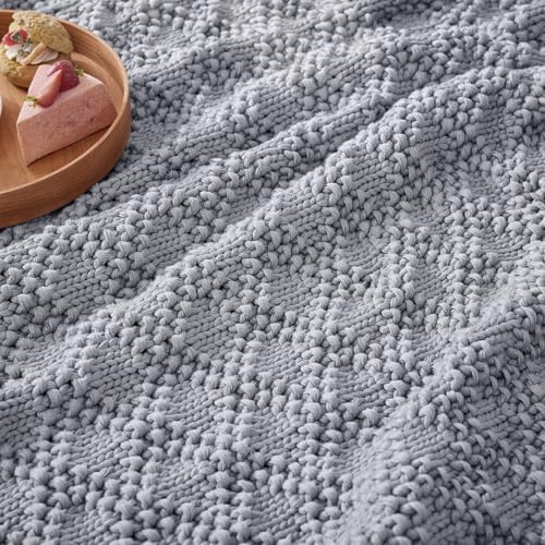 Anysay Knitted Weighted Blanket for Adult,Chunky Knit Throw 48''*72'' 10lbs - Image 4