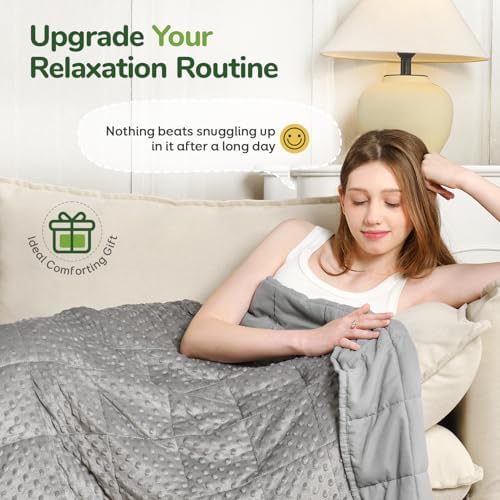 Sivio Weighted Blanket for Adults, King Size, 20 lb 80 x 87 inch - Image 4
