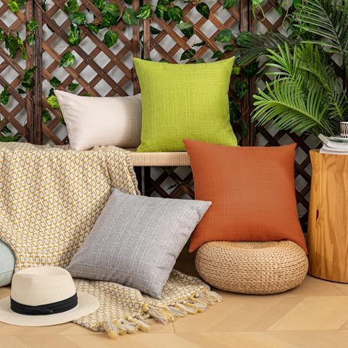 Kevin Textile Outdoor Waterproof 12”x24” Lumbar Pillow Covers 2 Pack, Green - Image 6