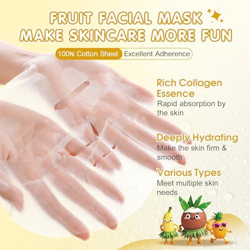 126 Pack Sheet Hydrating Face Masks Skincare for Women, Skin Care for Kids - Image 2