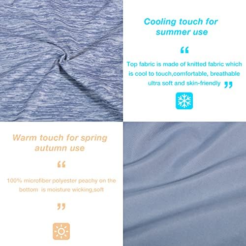 EXQ Home Weighted Blanket Cover 60x80 -Queen Size Premium Soft for Weighted Blanket with Zipper,Machine Washable Duvet Cover (Dark Blue,Duvet Cover Only) - Image 3