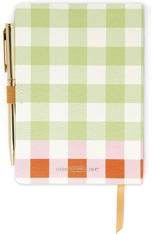 DesignWorks Ink Daily Gratitude Journal with Pen, Green & Red, 4.5 x 6.5 in - Image 3