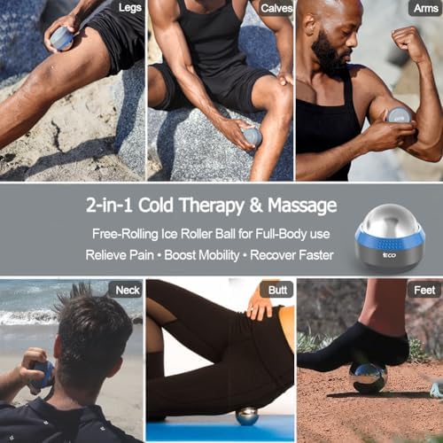 iECO Massage Ice Roller Ball Cold & Heat Therapy Plantar Fasciitis Roller - Image 4