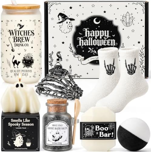 Boo Basket Stuffers for Women, Halloween Spooky Witchy Gifts for Teen Girls by Frerdui