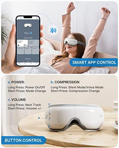 RENPHO Eyeris Smart Eye Massager with App Control, Eye Mask with Heat - Image 5