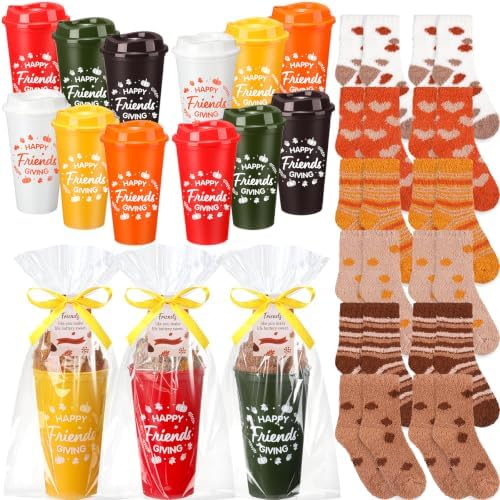 Glitopper 12 Sets/ 49 Pcs Friendsgiving Gifts for Women Thanksgiving Gifts by Glitopper