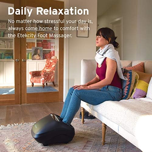 Etekcity Foot Massager for Lasting Circulation Foot Pain Relief with Heat and APP Remote, Gifts for Women and Men Dad and Mom, Shiatsu Deep Kneading & Multi Air Compression, Fit Up to Men Size 12 - Image 6