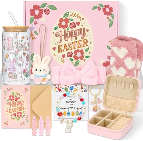 Bafeil 9Pcs Easter Gifts for Teens Girls - Easter Gift Basket by Bafeil
