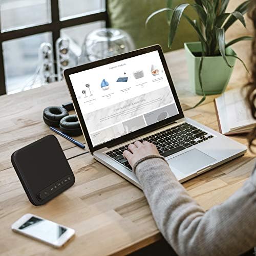 Pure Enrichment Wave Premium Sleep Sound Machine with USB Charger - Seamless Looping with 6 Soothing All-Natural Sounds, & Auto-Off Timer - Easily Portable for Travel (Black) Patented Design - Image 6