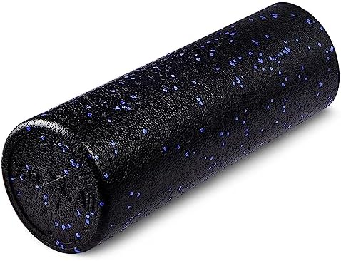 Yes4All High Density Foam Roller for Back, Variety of Sizes & Colors for Yoga, Pilates - Blue Speckled - 18 Inches by Unknown