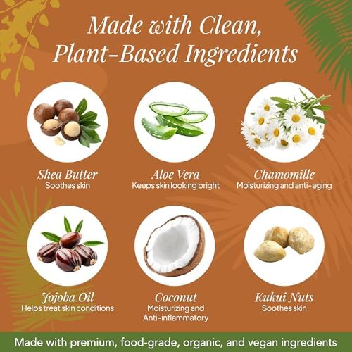 Saavy Naturals 9-Piece Spa Gift Set – Body Wash, Scrub & More – Plant-based Ingredients, Luxurious Spa Gift Basket for Women & Men –Mothers Day Gifts – Tropical Coconut - Image 5