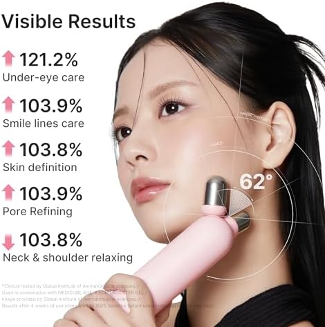 medicube Mini Booster Pro Plus Face Roller Device Set - Face & Body, Pink - Image 5