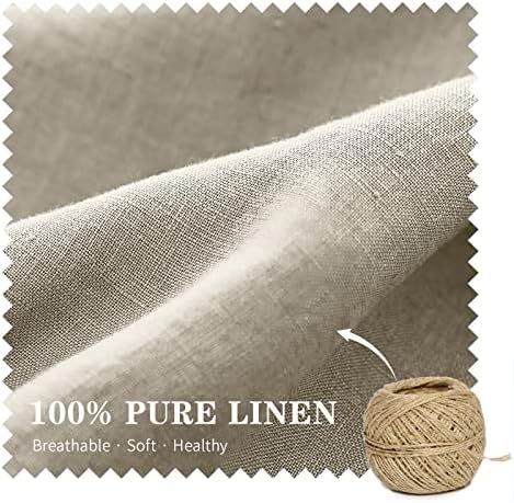 Simple&Opulence 100% Linen Lumbar Pillow Cover 12 x 20 Inches Set of 2 Rectangular Decorative Throw Cushion Cover for Couch Sofa Bed Living Room Office Soft Breathable Farmhouse - Linen - Image 2