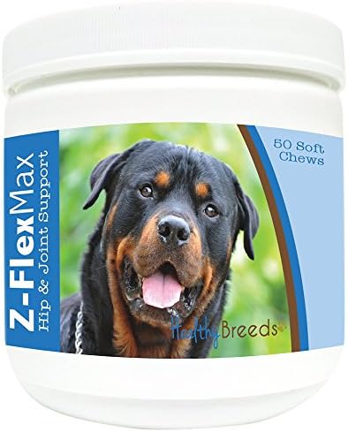 Healthy Breeds Rottweiler Z-Flex Max Hip and Joint Soft Chews 50 Count by HealthyBreeds