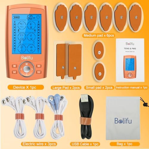 Belifu TENS Unit PMS Massager 24 Modes Muscle Stimulator, Electronic Tens Machine for Neck, Back, Arms & Chronic Pain Relief - Image 6
