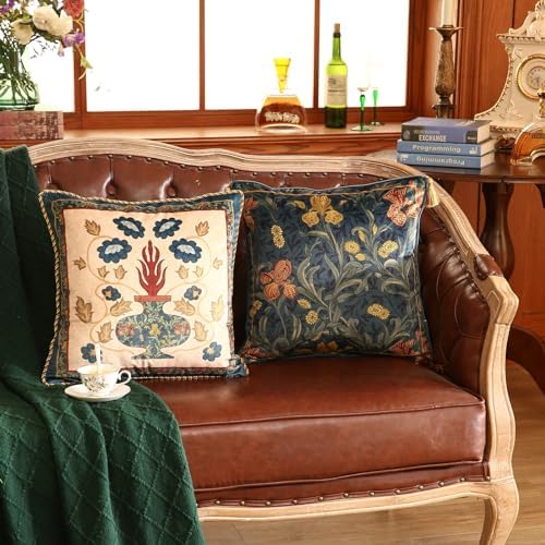 patdrea Designer Velvet Throw Pillow Cover,Set of 2,18"x18"-HerbertA - Image 6