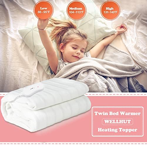 WELLHUT Massage Table Warmer, Heated Mattress Pad w/ 3 Heat Settings, Overheat Protection, Machine Washable Electric Bed Warmer, Heating Pads for Home Spa Salon - Image 6