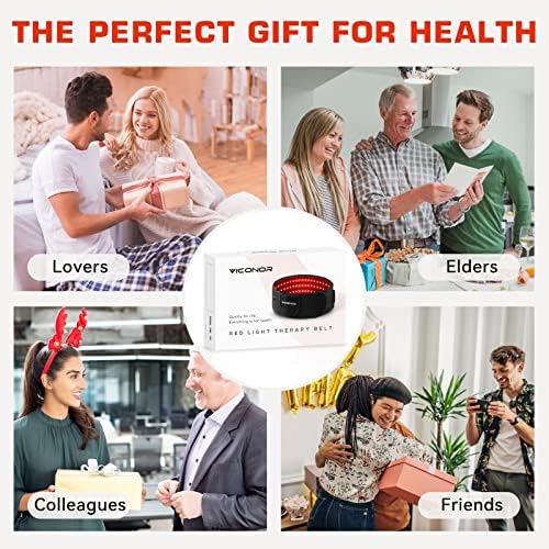 Red Light Therapy Belt for Body Infrared Light Therapy Devices Near Infrared Wrap Pad Timer Remote Control for Back Waist Muscle - Image 7
