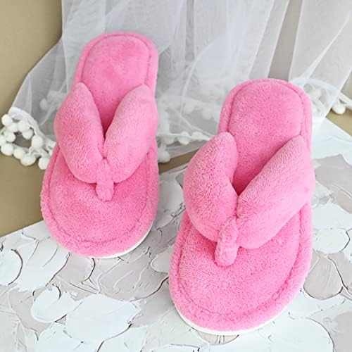 Onmygogo Indoor Slippers for Women Open Toe with Memory Foam, Soft Faux Fur Nonslip House Slippers - Image 3