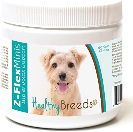 Healthy Breeds Norfolk Terrier Z-Flex Minis Hip and Joint Support Soft Chews 60 Count by HealthyBreeds
