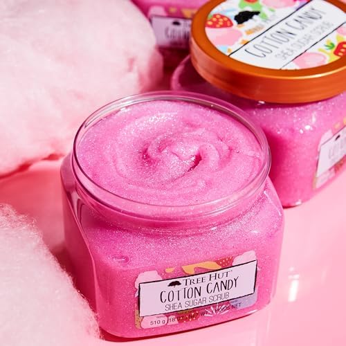 Tree Hut Body Scrub for Women, Cotton Candy, 18 Oz - Image 4
