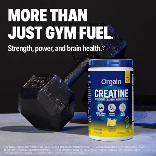 Orgain 5g Creatine Monohydrate Micronized Powder, Lemonade, 80 Servings - Image 6