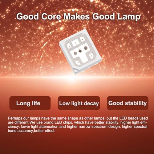 Red Light Therapy for Body Face with Stand,Infrared Light Therapy Lamp,660nm Red Light and Near Infrared 850nm for Back Pain & Muscle Recovery(Panel Large) - Image 3