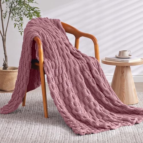 Knitted Weighted Blanket for Adult, No Beads Heavy Blanket 60"x80" 15lbs - Image 2