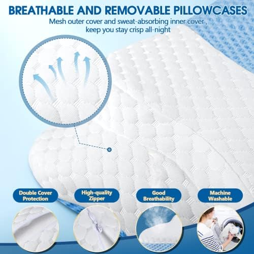 CHxxy Memory Foam Pillows, Cervical Pillow for Neck & Shoulder Pain Relief, - Image 6