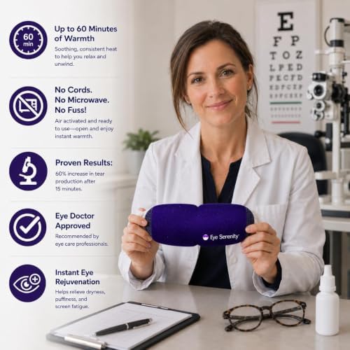 Eye Serenity Steam Eye Mask, Heated Eye Mask Fast Relief for Stye Unscented - Image 4