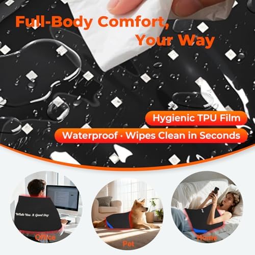 33"x17" Red Light Therapy Mat, 480 LEDs Infrared Light for Pain Relief - Image 6