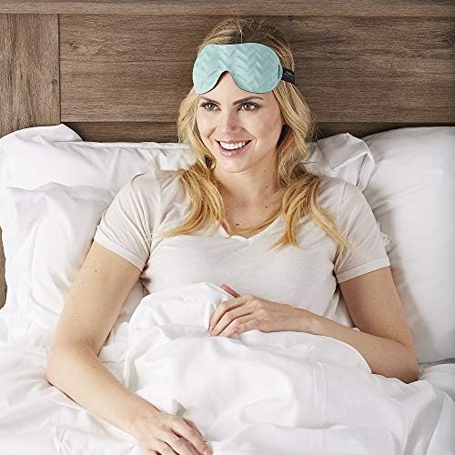 Bucky Ultralight Travel & Sleep Chevron Eye Mask, Blue Ice, One Size - Image 4